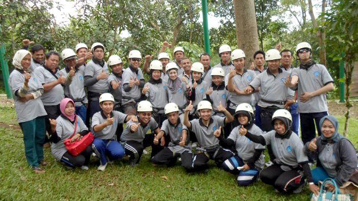 Teamwork building and outward bound of BPPKI Banjarmasin, South Kalimantan